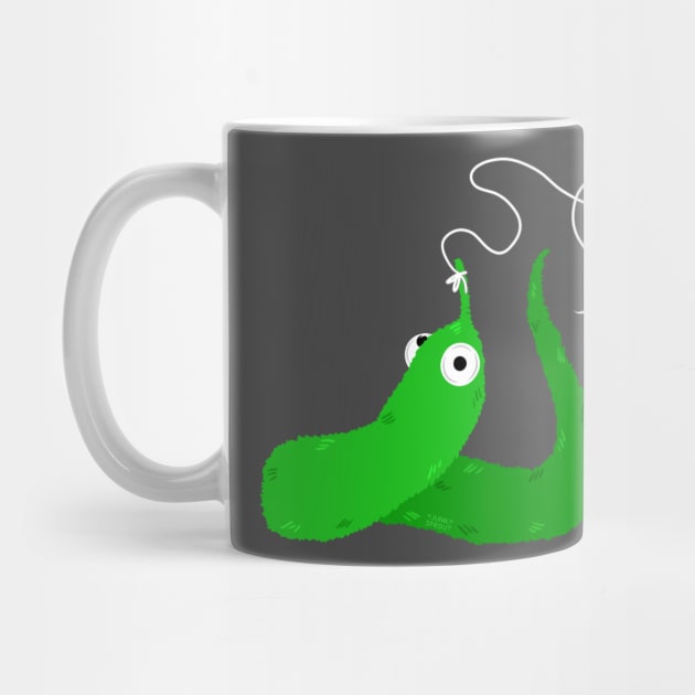 Worm on a String - Green by JunkSprout